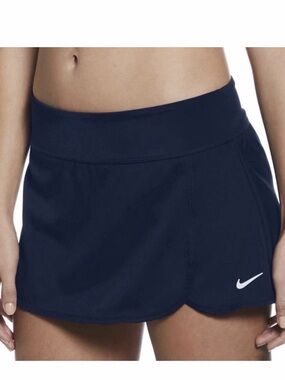Nike Swim Skirt NESS9253 Blue Board Skirt Built-In Shorts Athletic Skort Golf